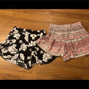 Two shorts that look like skirts